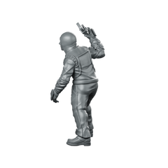 Papz Industries Working Bro 01 Miniature Cyberpunk Enforcer Miniature 360 Spin 06