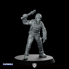 Papz Industries Working Bro 01 Miniature Cyberpunk Enforcer
