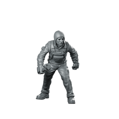 Papz Industries Working Bro 02 Miniature Cyberpunk Operative Miniature 360 Spin 01