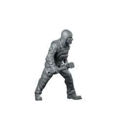 Papz Industries Working Bro 02 Miniature Cyberpunk Operative Miniature 360 Spin 02