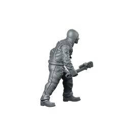 Papz Industries Working Bro 02 Miniature Cyberpunk Operative Miniature 360 Spin 03