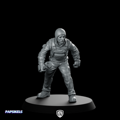 Papz Industries Working Bro 02 Miniature Cyberpunk Operative