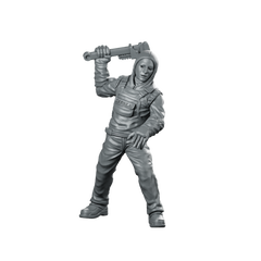 Papz Industries Working Bro 03 Miniature Cyberpunk Enforcer Miniature 360 Spin 01