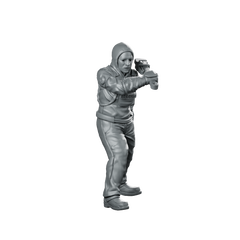 Papz Industries Working Bro 04 Miniature Cyberpunk Gangster Miniature 360 Spin 02