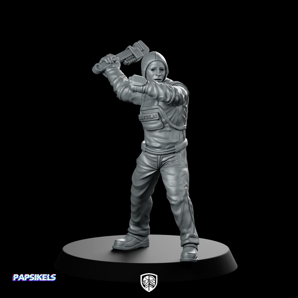 Papz Industries Working Bro 05 Miniature Cyberpunk Hammer