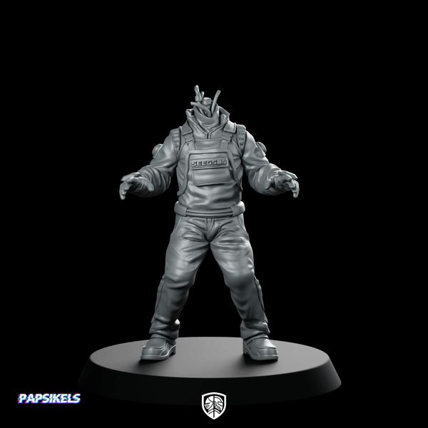 Papz Industries Working Bro 09 Miniature Cyberpunk - Papsikels Miniatures - We Print Miniatures