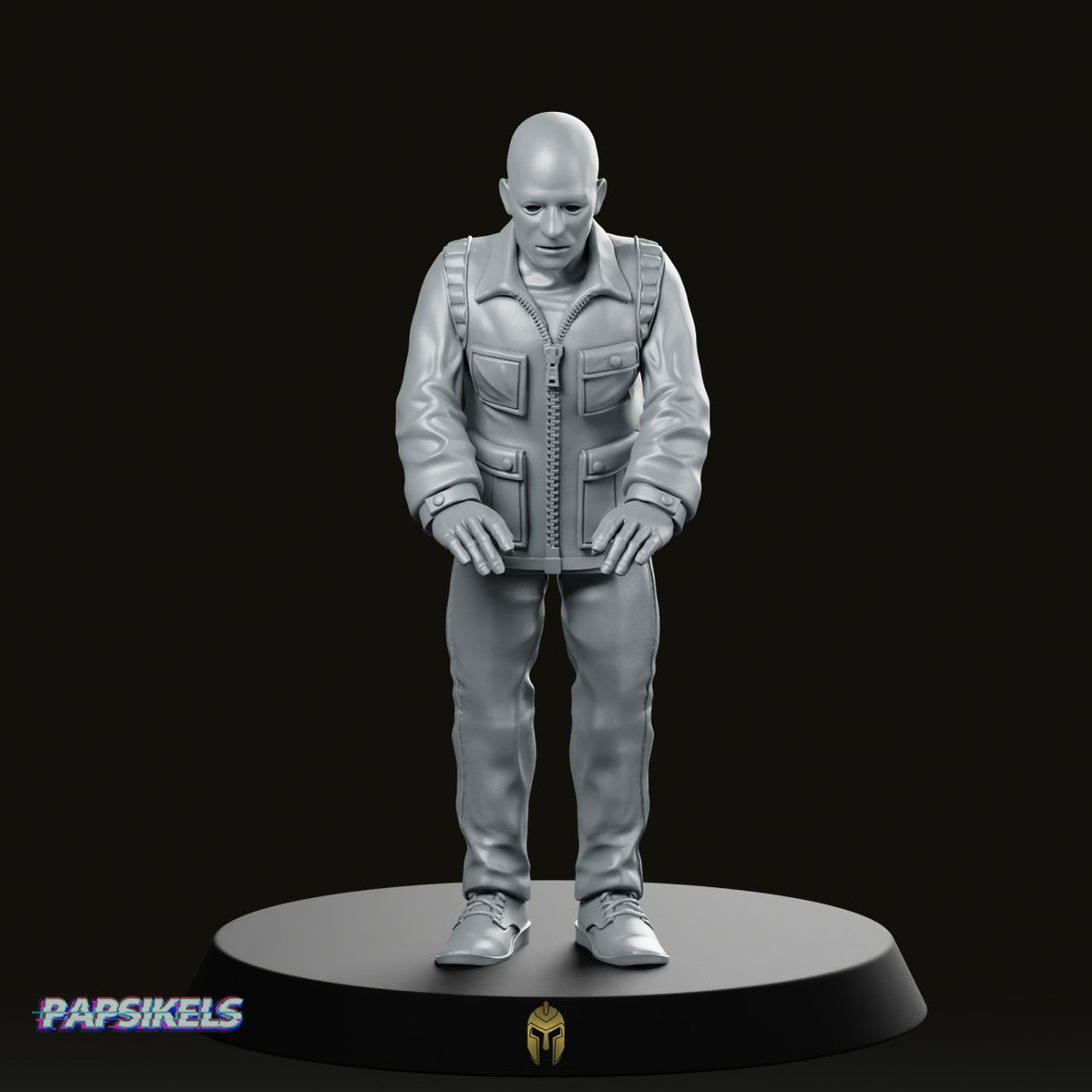 Papz Industries Working Bro F Miniature - Papsikels Miniatures - We Print Miniatures