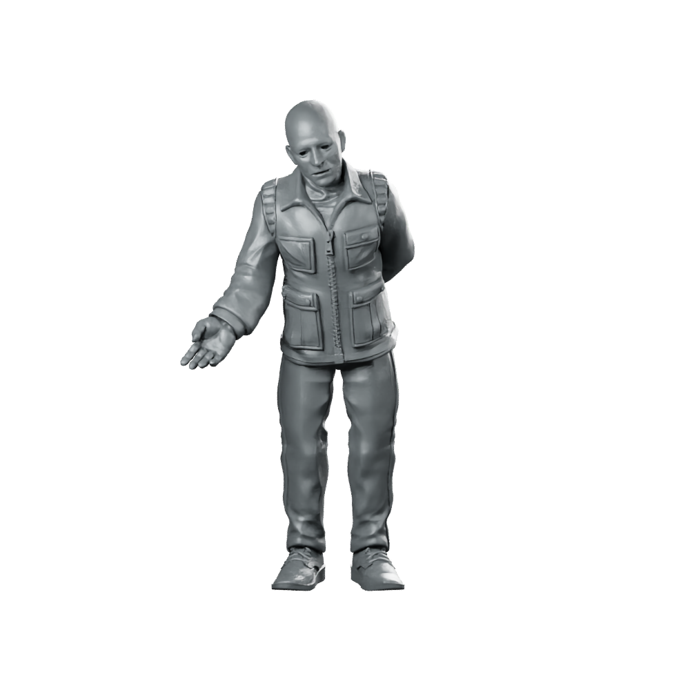 Papz Industries Working Bro J Miniature Sci-Fi NPC Miniature 360 Spin 01