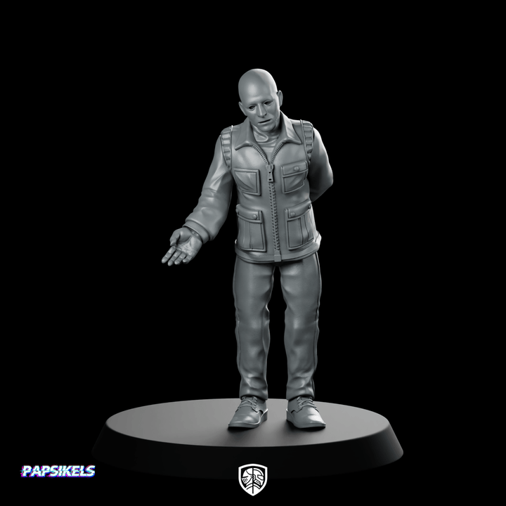 Papz Industries Working Bro J Miniature Sci-Fi NPC