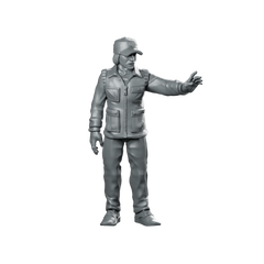 Papz Industries Working Bro Q Miniature Cyberpunk Foreman Miniature 360 Spin 01