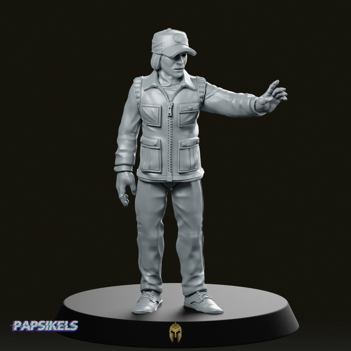 Papz Industries Working Bro Q Miniature - Papsikels Miniatures - We Print Miniatures