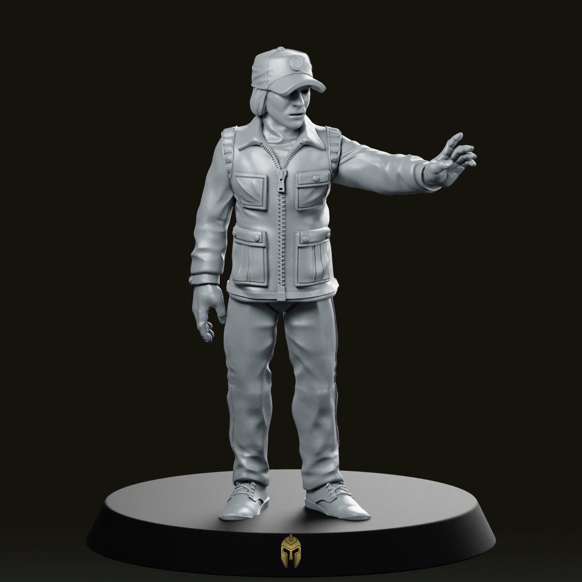 Papz Industries Working Bro Q Miniature - Papsikels Miniatures - We Print Miniatures