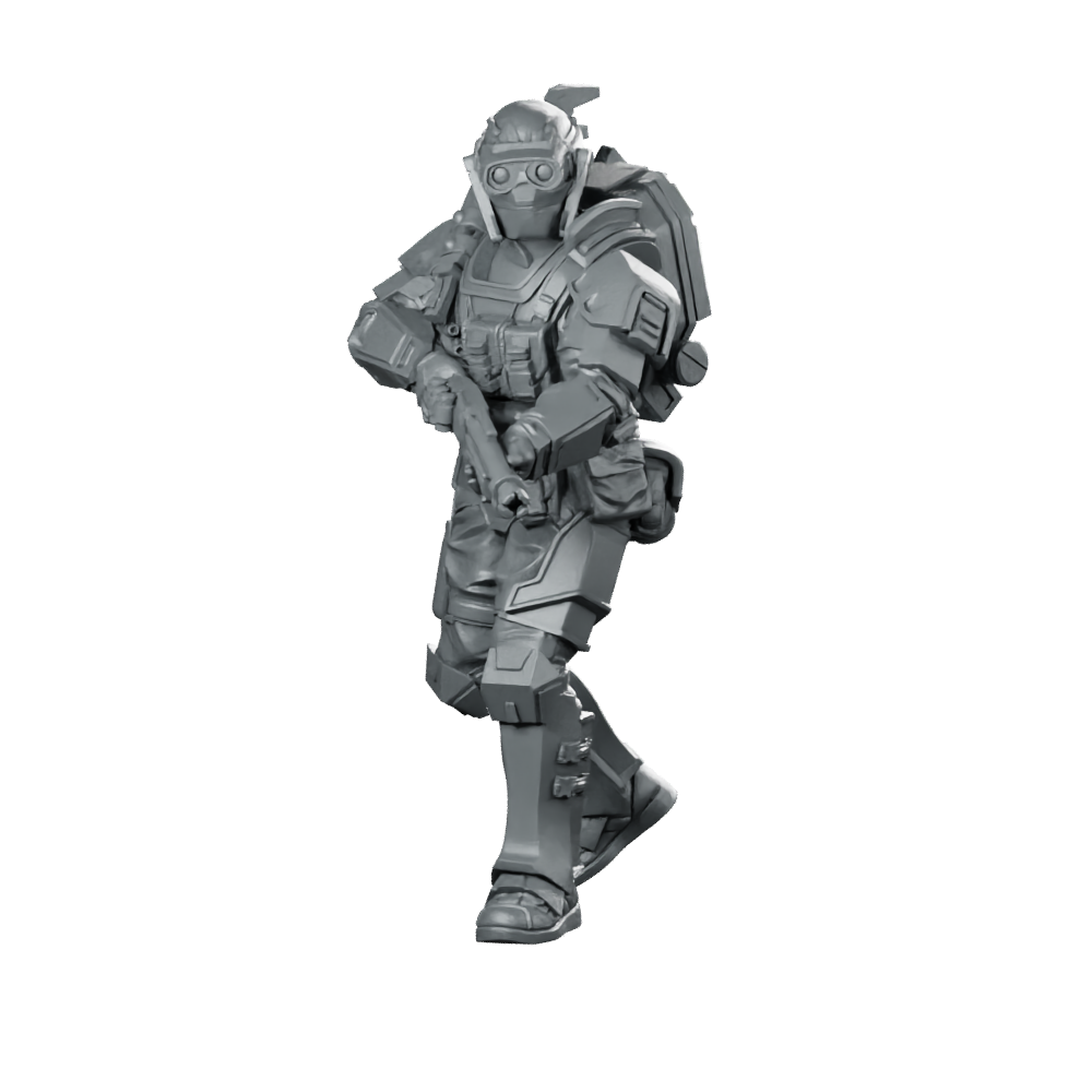 Papz Industries Wy Pmcs Operator 11 Miniature Cyberpunk Miniature 360 Spin 01