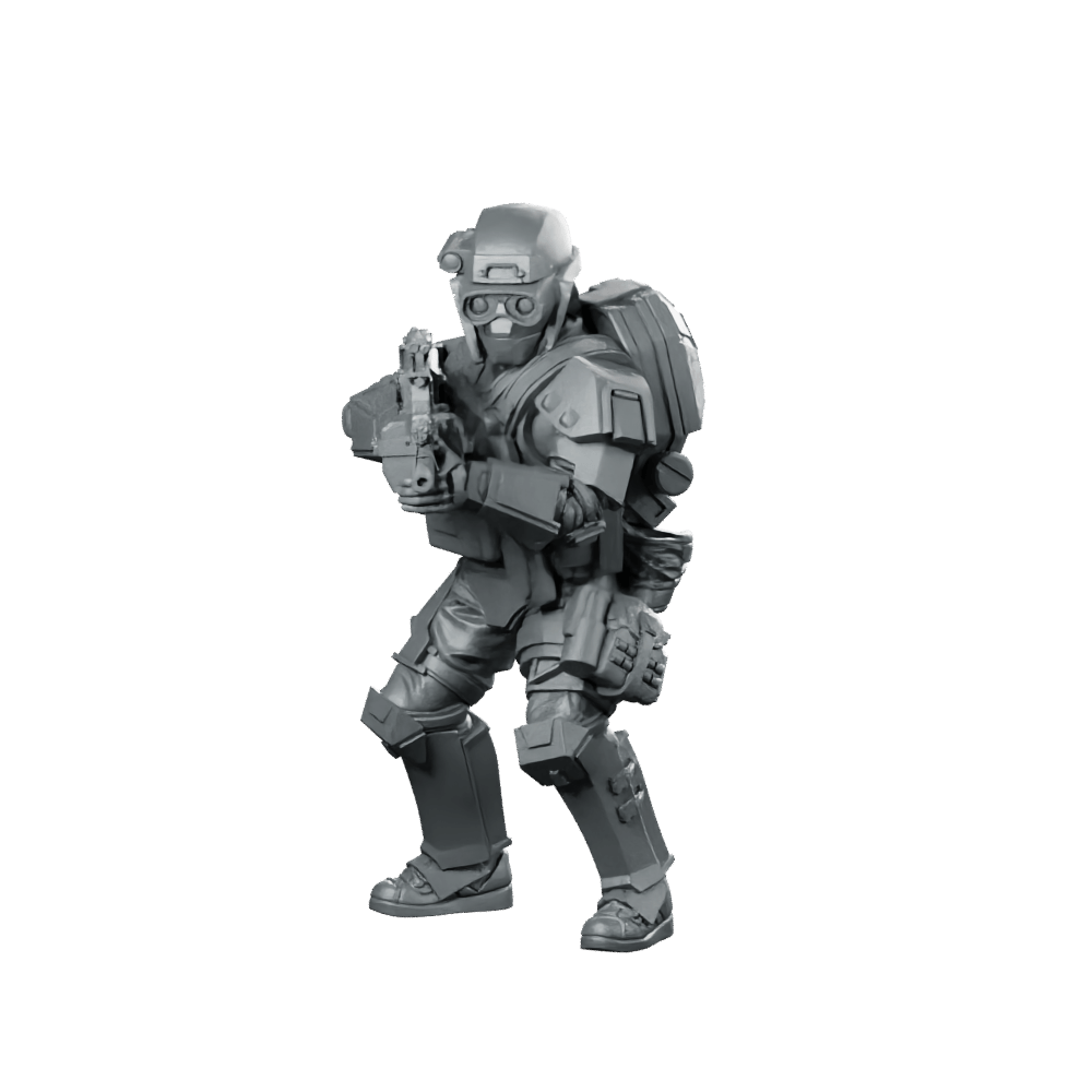 Papz Industries Wy Pmcs Operator 12 Miniature Armoured - Papsikels Miniatures - We Print Miniatures