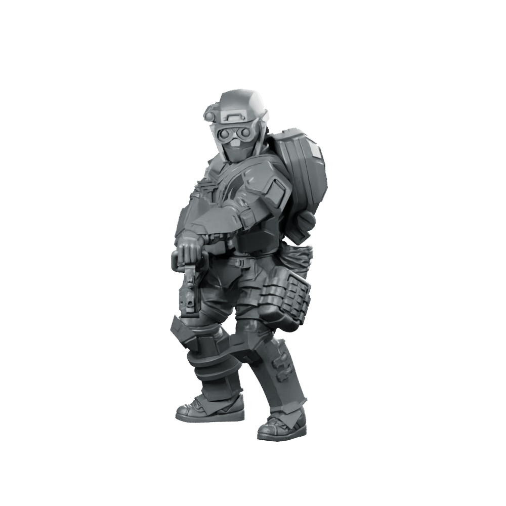 Papz Industries Wy Pmcs Operator 15 Miniature Sci - Fi - Papsikels Miniatures - We Print Miniatures