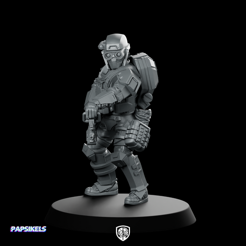 Papz Industries Wy Pmcs Operator 15 Miniature Sci-Fi
