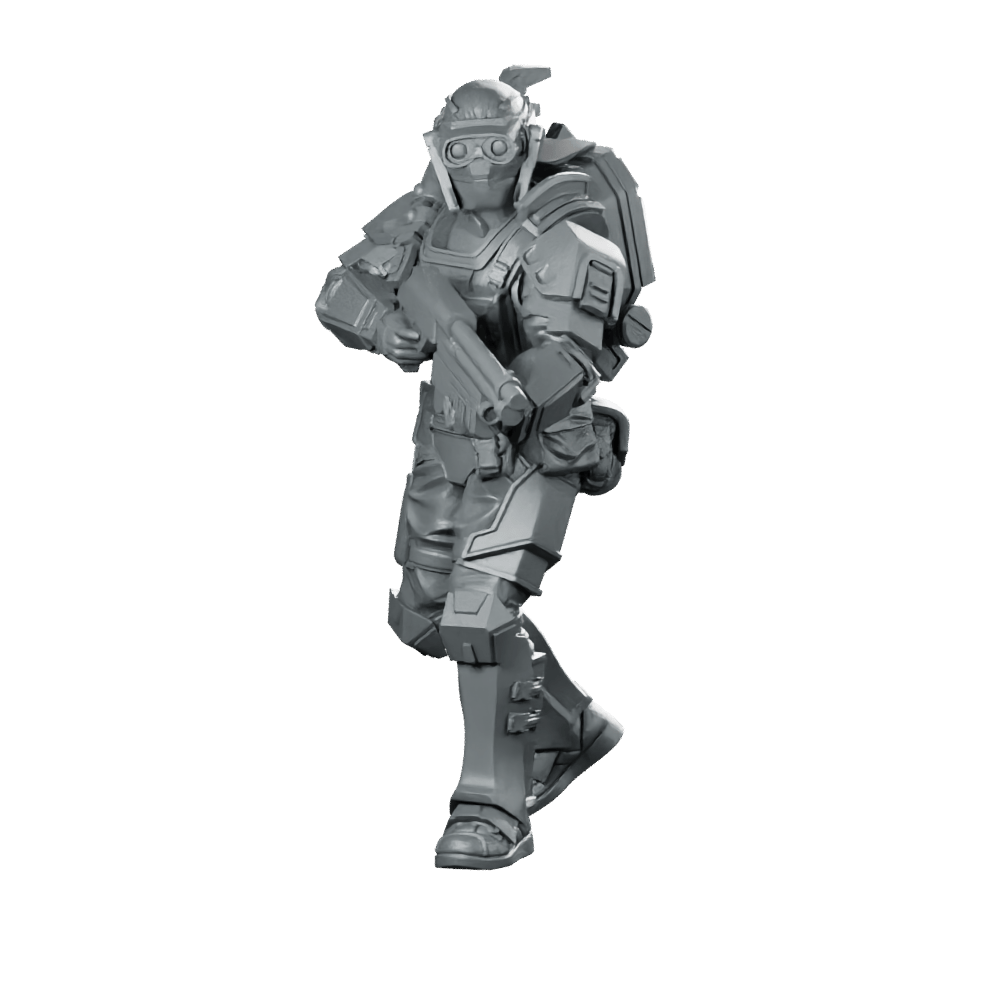 Papz Industries Wy Pmcs Operator 18 Miniature Sci - Fi - Papsikels Miniatures - We Print Miniatures