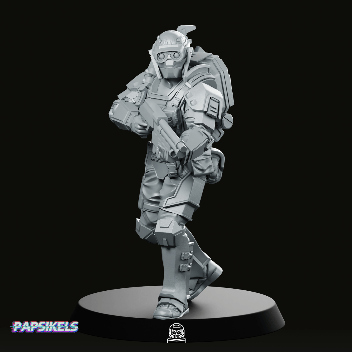 Papz Industries Wy Pmcs Operator 18 Miniature - Papsikels Miniatures - We Print Miniatures