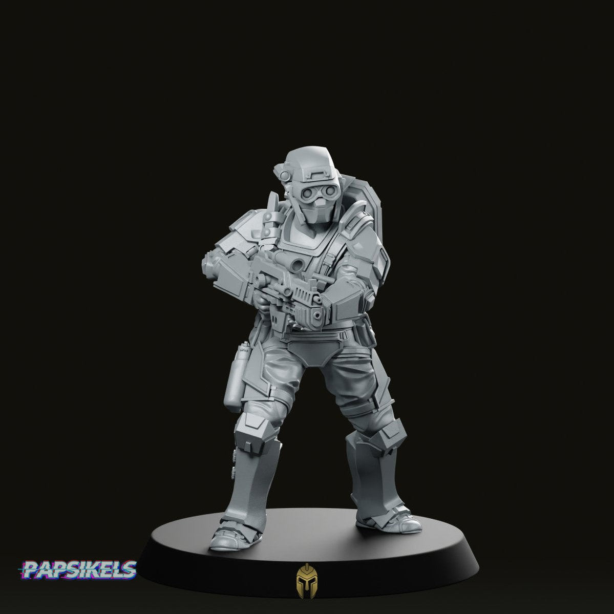 Papz Industries Wy Pmcs Operator 2 Miniature - Papsikels Miniatures - We Print Miniatures