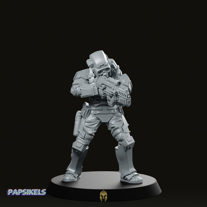 Papz Industries Wy Pmcs Operator 5 Miniature Cyberpunk