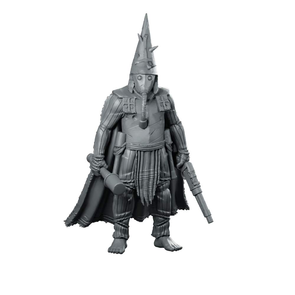 Pasig Trench Pilgrim 1 Miniature Sci - Fi Veteran Soldier - Papsikels Miniatures - We Print Miniatures
