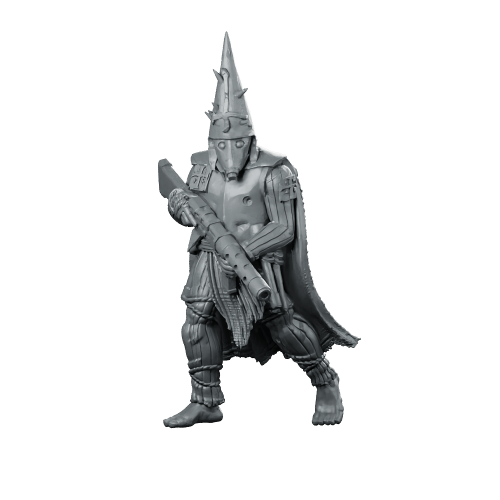 Pasig Trench Pilgrim 3 Miniature Masked Rifleman - Papsikels Miniatures - We Print Miniatures