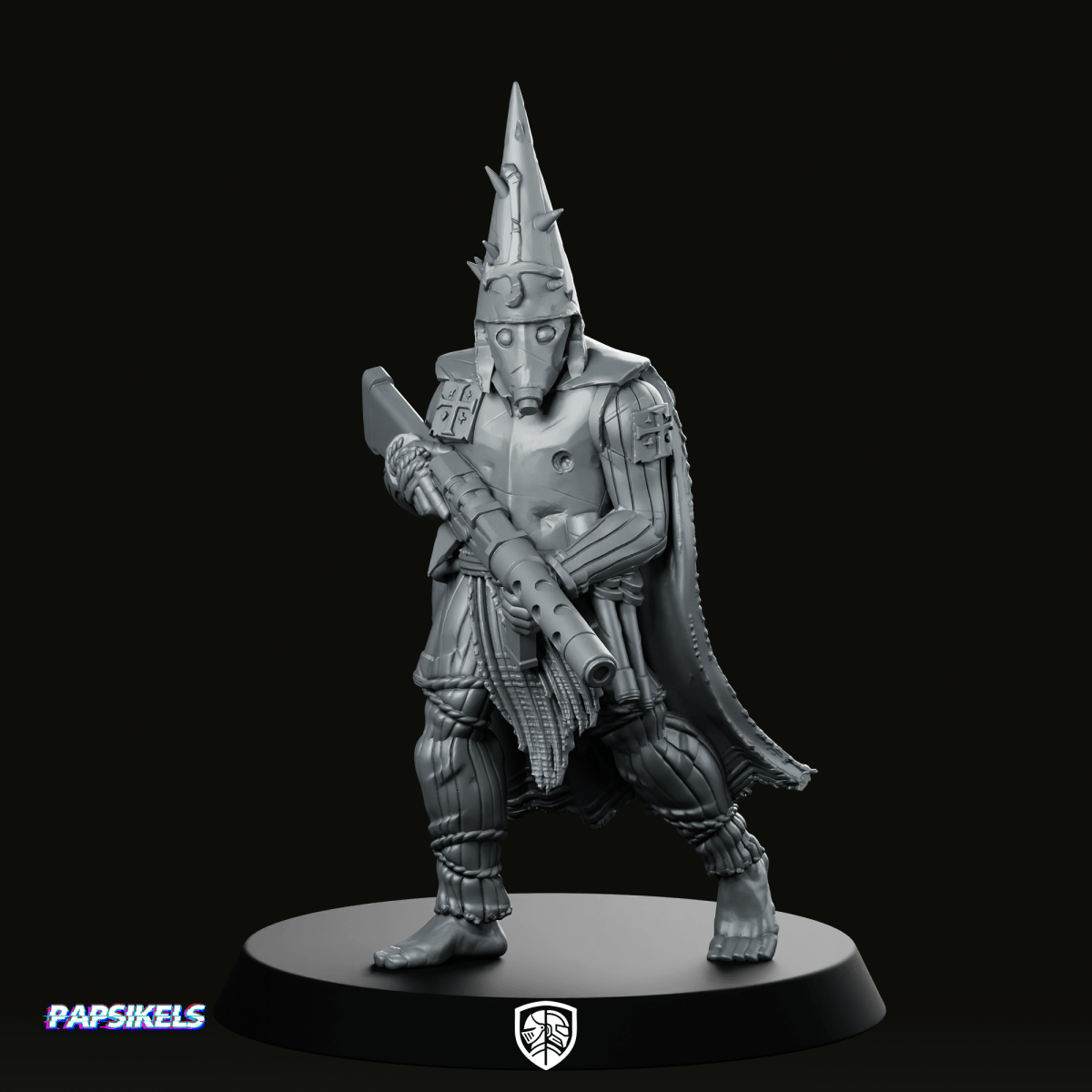Pasig Trench Pilgrim 3 Miniature - Papsikels Miniatures - We Print Miniatures