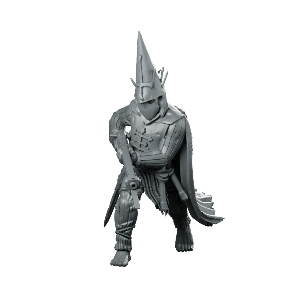 Pasig Trench Pilgrim 4 Miniature Sci - Fi Rifleman - Papsikels Miniatures - We Print Miniatures