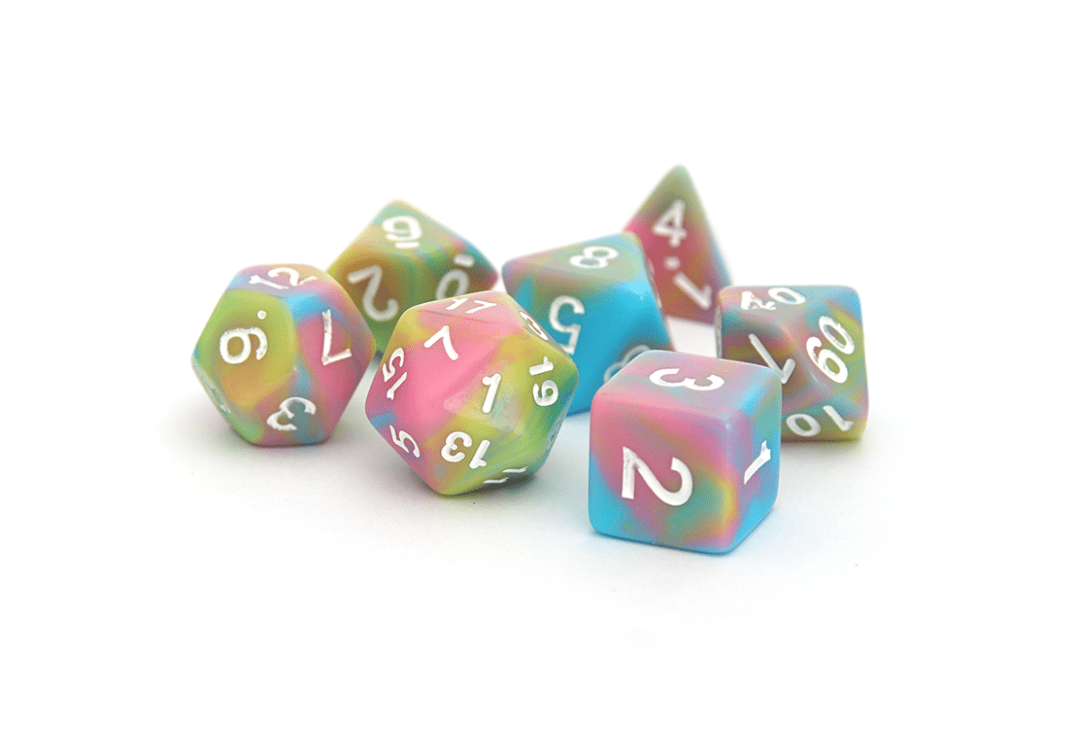 Pastel Blend Dice - DiceRoll UK - We Print Miniatures