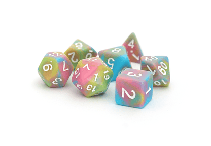 Pastel Blend Dice - DiceRoll UK - We Print Miniatures
