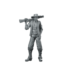 Pat Lancaster B Cowboy Miniature Rifle Gunslinger Miniature 360 Spin 01