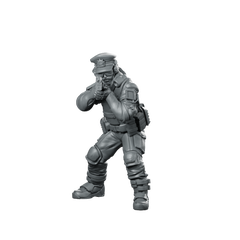 Pcpd Beat Cop A Miniature Sci-Fi Police Miniature 360 Spin 01