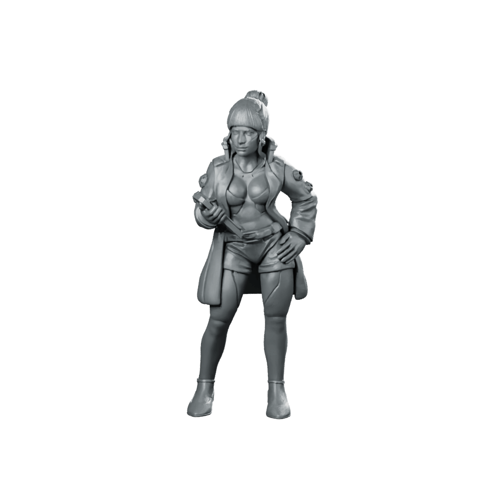 Pcpd Blade Walker Viviyam Perez Operative Agent - Papsikels Miniatures - We Print Miniatures