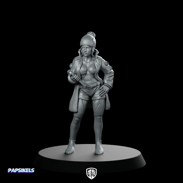 Pcpd Blade Walker Viviyam Perez Operative Agent - Papsikels Miniatures - We Print Miniatures