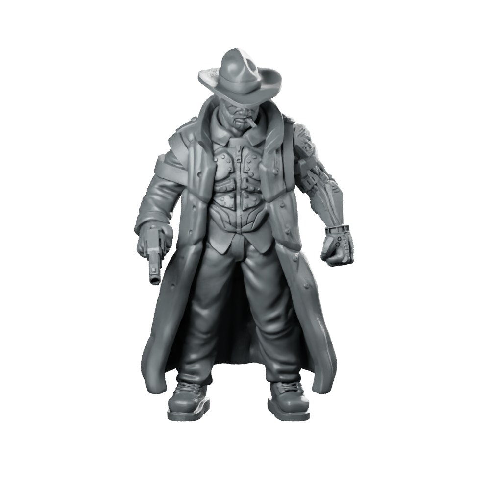 Detective Bruce Dwayne Pcpd Miniature Cyber Noir Police Miniature 360 Spin 01