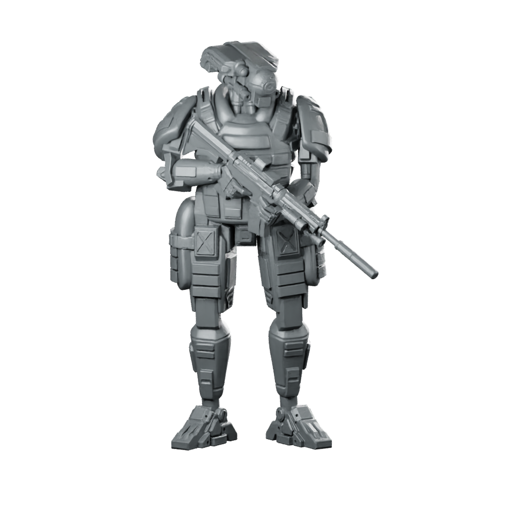 Pcpd Enforcer Droid Unit B Fixed Cyber Miniature 360 Spin 01
