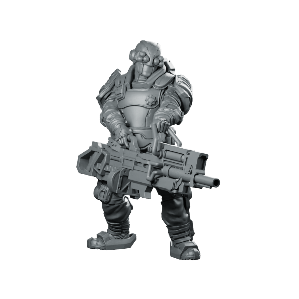 Pcpd Hypertac C Swat Unit 4 Miniature Cyberpunk - Papsikels Miniatures - We Print Miniatures