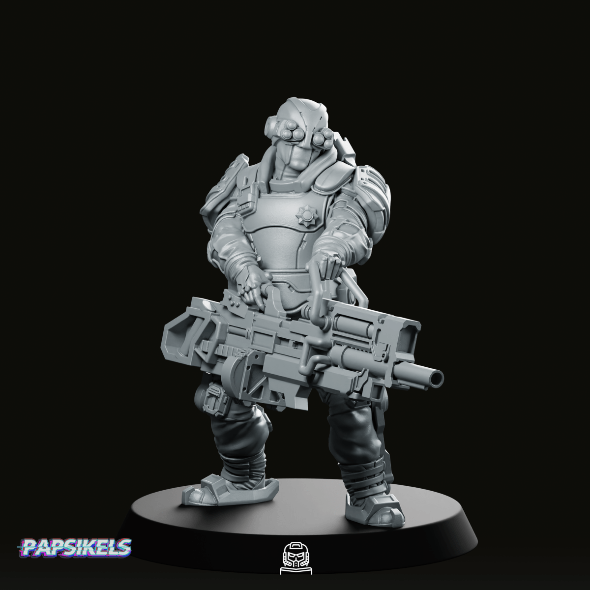 Pcpd Hypertac C Swat Unit 4 Miniature - Papsikels Miniatures - We Print Miniatures