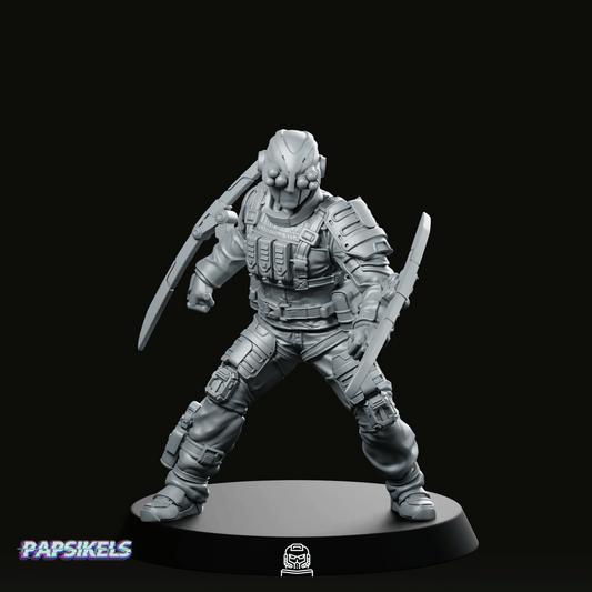 Pcpd Hypertac C Swat Unit 7 Miniature - Papsikels Miniatures - We Print Miniatures