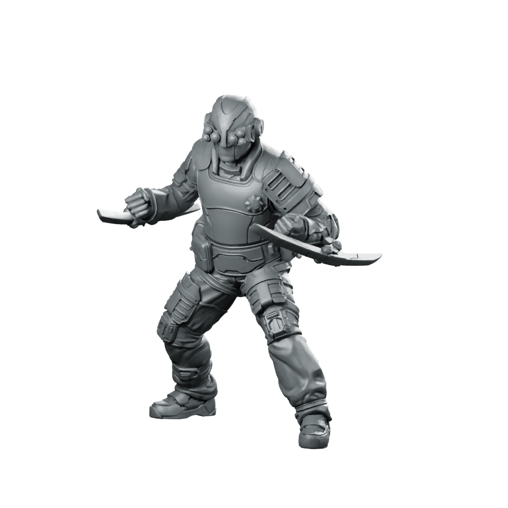 Pcpd Hypertac C Swat Unit 8 Miniature Cyberpunk - Papsikels Miniatures - We Print Miniatures