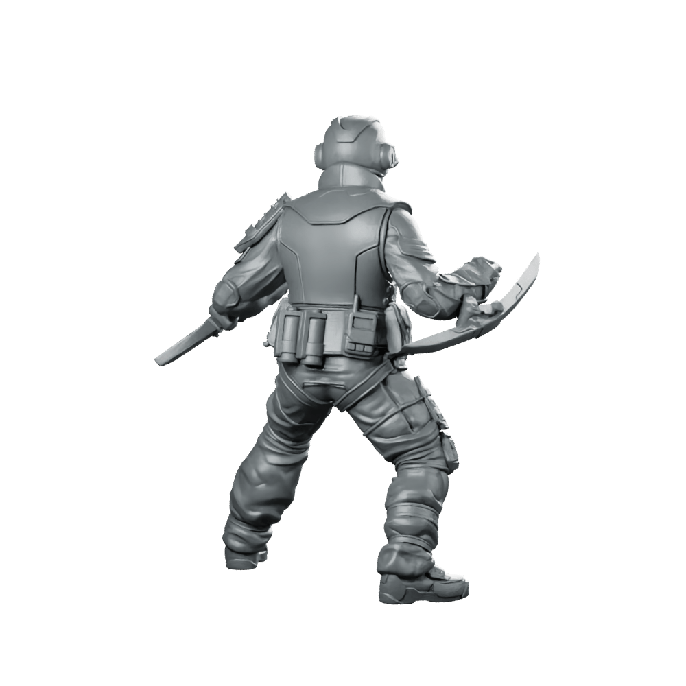 Pcpd Hypertac C Swat Unit 8 Miniature Cyberpunk - Papsikels Miniatures - We Print Miniatures