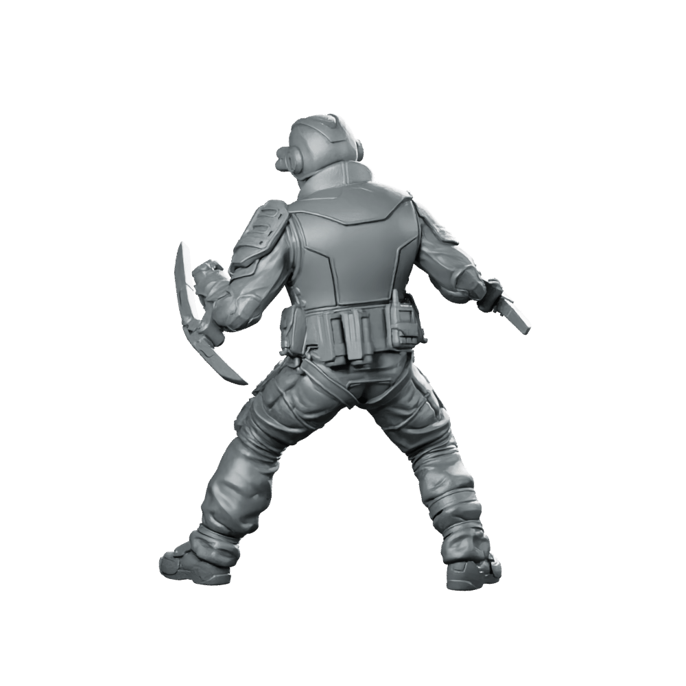 Pcpd Hypertac C Swat Unit 8 Miniature Cyberpunk - Papsikels Miniatures - We Print Miniatures