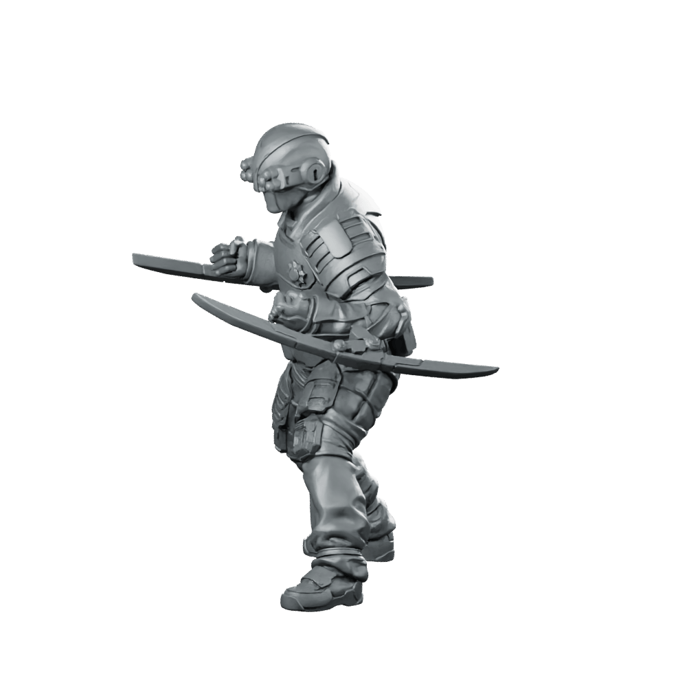 Pcpd Hypertac C Swat Unit 8 Miniature Cyberpunk - Papsikels Miniatures - We Print Miniatures