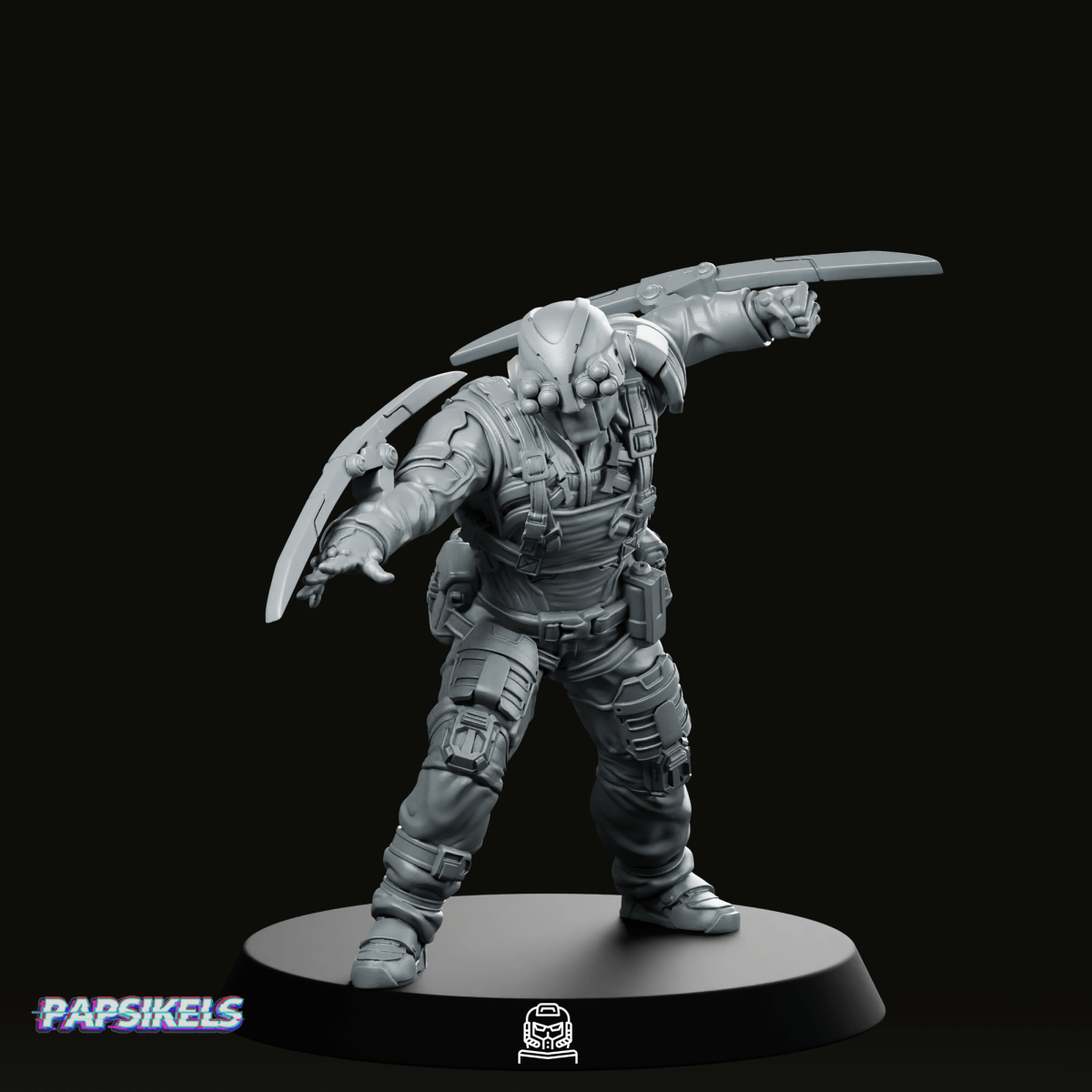 Pcpd Hypertac C Swat Unit 9 Miniature - Papsikels Miniatures - We Print Miniatures