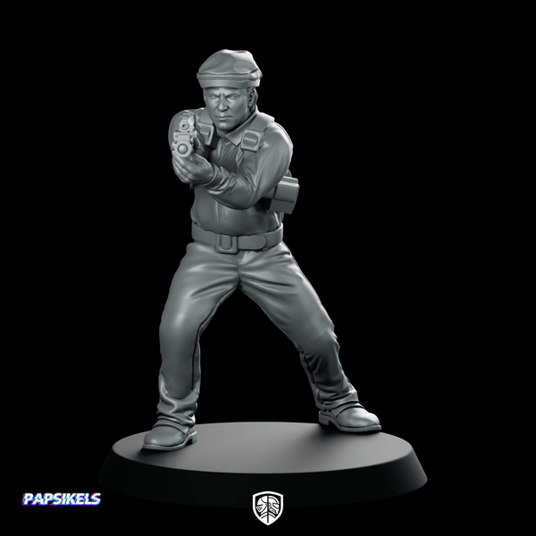 Pcpd Police Detective Dong Zuleata Operative Gunman - Papsikels Miniatures - We Print Miniatures