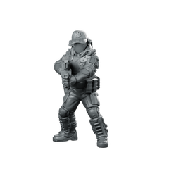 Pcpd Tactical Reaction Force Unit A Miniature Sci-Fi Miniature 360 Spin 01
