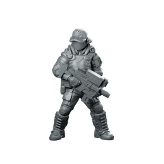 Pcpd Tactical Reaction Force Unit B Miniature Sci-Fi Miniature 360 Spin 01