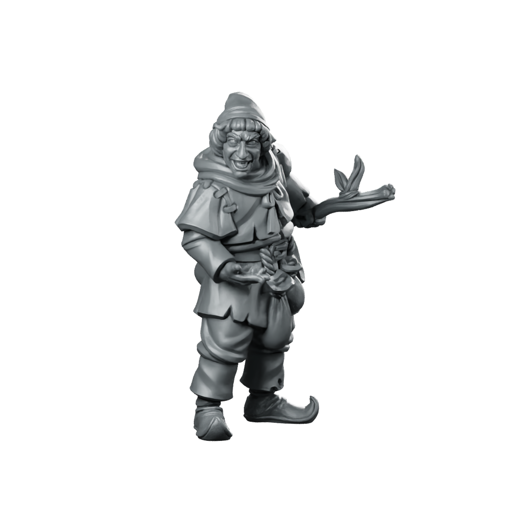 Peasant Squire Fantasy Miniature Tavern Brawler NPC Miniature 360 Spin 01