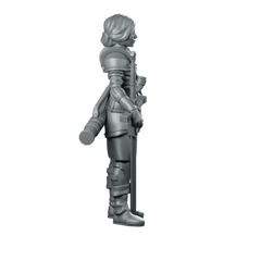 9 Philomena Miniature Armored Female Greatsword Soldier - RN Estudio - We Print Miniatures