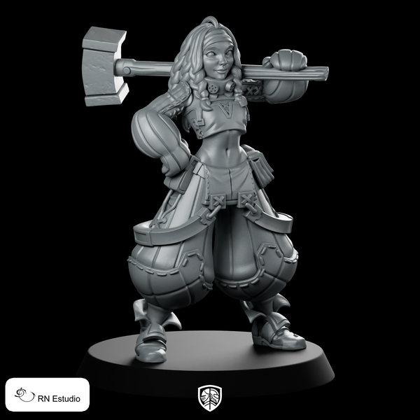 Phoebe (Monster Hunting Engineer) Miniature Hammerer Artisan